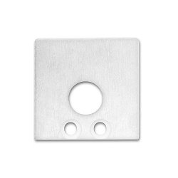 Accessory for profile SURF16 - endcap (2 pc.), incl. screws, EC59W, white RAL 9010, with cable opening