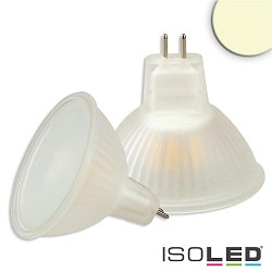Pin based LED spot opal MR16, IP52, 12V AC / DC, GU5.3, 3.5W 3000K 280lm 270, not dimmable