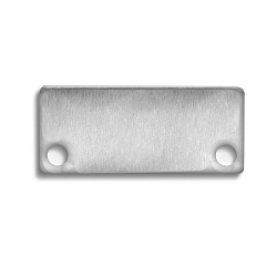 Endkappe IL-ALU20, aluminium anodiseret