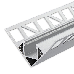LED tile profile, inside corner, anodized aluminium, 200cm