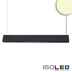 LED Office hanging lamp GRID Up+Down, UGR<6, 128cm, 45W 3000K 2900lm 30, CRI >90, TRIAC dimmable, black
