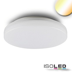 Outdoor LED ceiling / wall luminaire IP54, 24W, ColorSwitch 3000K|4000K, 2700lm 120, white