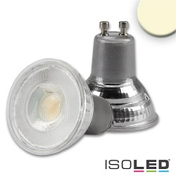 Prismatic LED spot, GU10, 5W 3000K 430lm 899cd 45, CRi >90, dimmable, partially satined