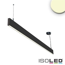 LED hanging lamp Linear Up+Down 1200, IP40, prismatic, linear connectable, 40W 3000K 2550+750lm 2x120, black