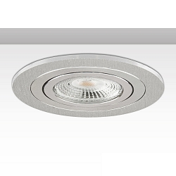 Monteringsramme rund, stiv, aluminium b�rstet