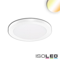LED ceiling luminaire Slim Flex, IP44, 6W, ColorSwitch 3000|3500|4000K 510lm 120, variable opening, white