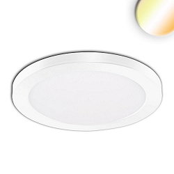 overflade- / indbygningslampe Slim Flex IP44, hvid 