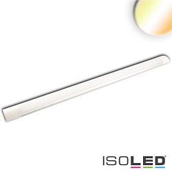 LED surface mount luminaire, IP42, length 119cm, 40W Color Switch 3000-4000K 4000lm 120, aluminium, white