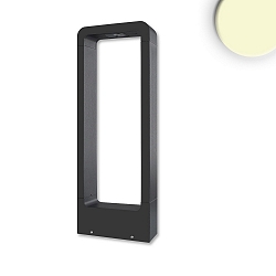 Pælelampe POLLER-2 firkantet IP54, sort mat 