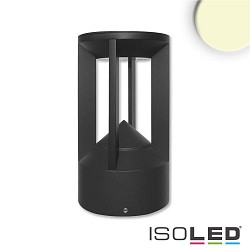 LED Bollard pole light-4, IP54, 9W 3000K 330lm, aluminium, sand black, height 20cm