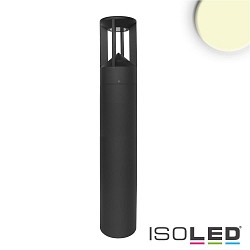 LED Bollard pole light-4, IP54, 9W 3000K 330lm, aluminium, sand black, height 80cm