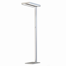 Standerlampe Office Pro up / down, s�lv d�mpbar