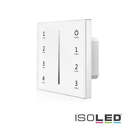 Sys-Pro recessed touch-radio-remote, 4 zones, 4x 0-10V output, 85-265V, white