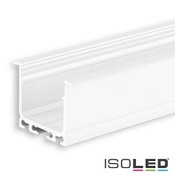 LED recessed / surface mount profile DIVE24, aluminium, 200cm, white RAL 9010