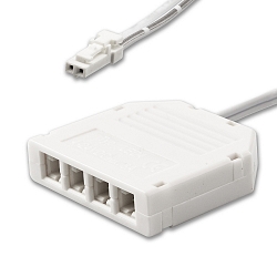 distribut�r MiniAMP 2-polet, hvid
