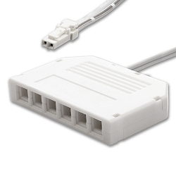 distribut�r MiniAMP 2-polet, hvid