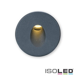 Round aluminium cover 1 for LED wall luminaire Sys-Wall68, black