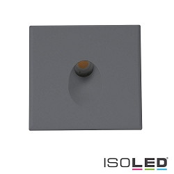 Angular aluminium cover 1 for LED wall luminaire Sys-Wall68, black