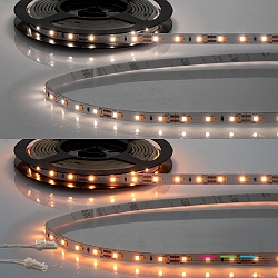 LED CRI919 / 940 MiniAMP Flex strip, 12V, 10W, dynamic white, both sided cable with male plug