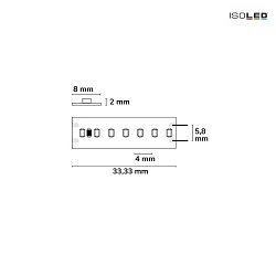 LED CRI927 Linear ST8-Flex strip, 24V, 8W, IP20, warm white