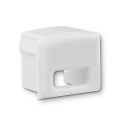 Accessory for profile SURF10 - endcap (1 pc.), EC82, grey, with cable opening