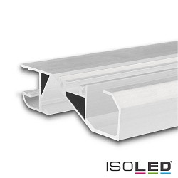 LED skirting board profile HIDE BOTTOM, for 2 LED strips, direct/ indirect, powder coated aluminium, IP20