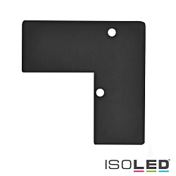 Accessory for profile HIDE ANGLE - aluminium endcap EC93 incl. screws, black RAL 9005