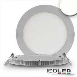 downlight flat, dimmable IP42, silver dimmable