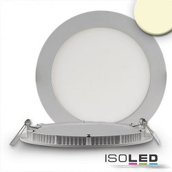 downlight flat, dimmable IP42, silver dimmable