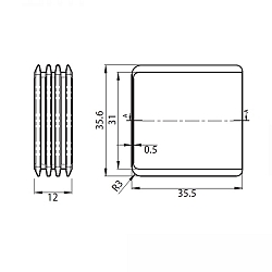 D�mper UNIVERSAL PUSH, hvid mat