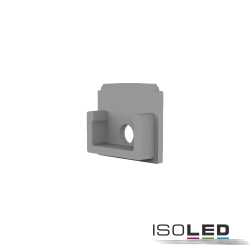 end cap T-PROFILE 14 - E209 with cable hole, grey