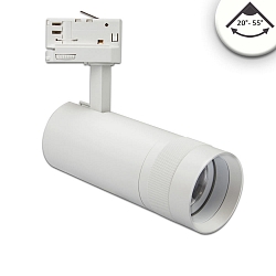 3-faset spot FOCUS ADJUST 24W svingbar, drejelig, omskiftelig, fokuserbar IP20
