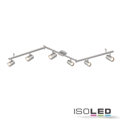 spotlight bar 6 flames, swivelling, rotatable, with jointed arm GU10 IP20