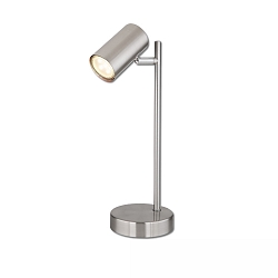 Bordlampe svingbar, drejelig, med afbryder GU10 IP20, nikkel 