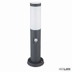 bollard lamp 450 SENSOR cylindrical, with sensor, switchable E27 IP44, stainless steel 