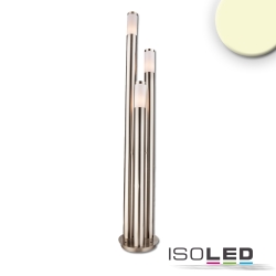 bollard lamp 1700 3 flames, cylindrical E27 IP44, stainless steel dimmable