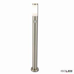 bollard lamp 1100 cylindrical, with sensor, switchable E27 IP44, stainless steel 