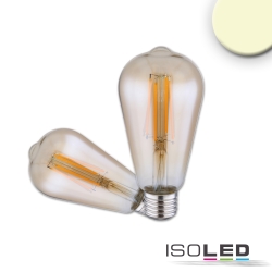 LED filament lamp VINTAGE LINE LED EDISON ST64 ST64 switchable E27 7W 720lm 2700K 360 CRI 80-89 