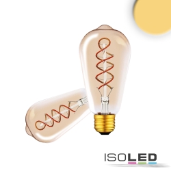 LED filament lamp VINTAGE LINE LED EDISON ST64 ST64 switchable E27 3,8W 200lm 2200K 360 CRI 80-89 
