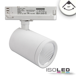 3-phase spot FOCUS FIX 60 swivelling, rotatable, switchable IP20, white 