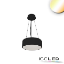 pendant luminaire DN400 down, round IP20, black dimmable