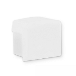 Endkappe EC81W uden kabelhul, hvid