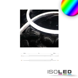 Fuldt silikoniseret LED-strip NEONPRO FLEX 270 1010 4-polet, RGB hvid