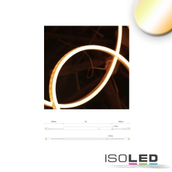 Fuldt silikoniseret LED-strip NEONPRO FLEX 0612 3-polet, tunable white hvid