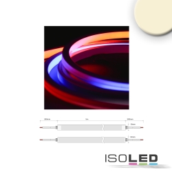 Fuldt silikoniseret LED-strip NEONPRO FLEX 1615 2-polet hvid