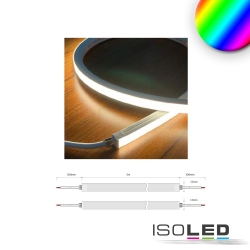 Fuldt silikoniseret LED-strip NEONPRO FLEX 1212 4-polet, RGB hvid
