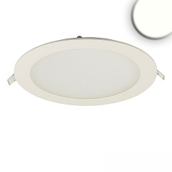 downlight flat, round, glare-reduced IP42, white 