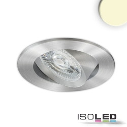 recessed luminaire SLIM68 round IP40, silver dimmable 8,6W 840lm 3000K