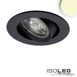 recessed luminaire SLIM68 round IP40, black dimmable 8,6W 840lm 3000K 45 45