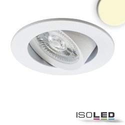 recessed luminaire SLIM68 round IP40, white dimmable 8,6W 840lm 3000K